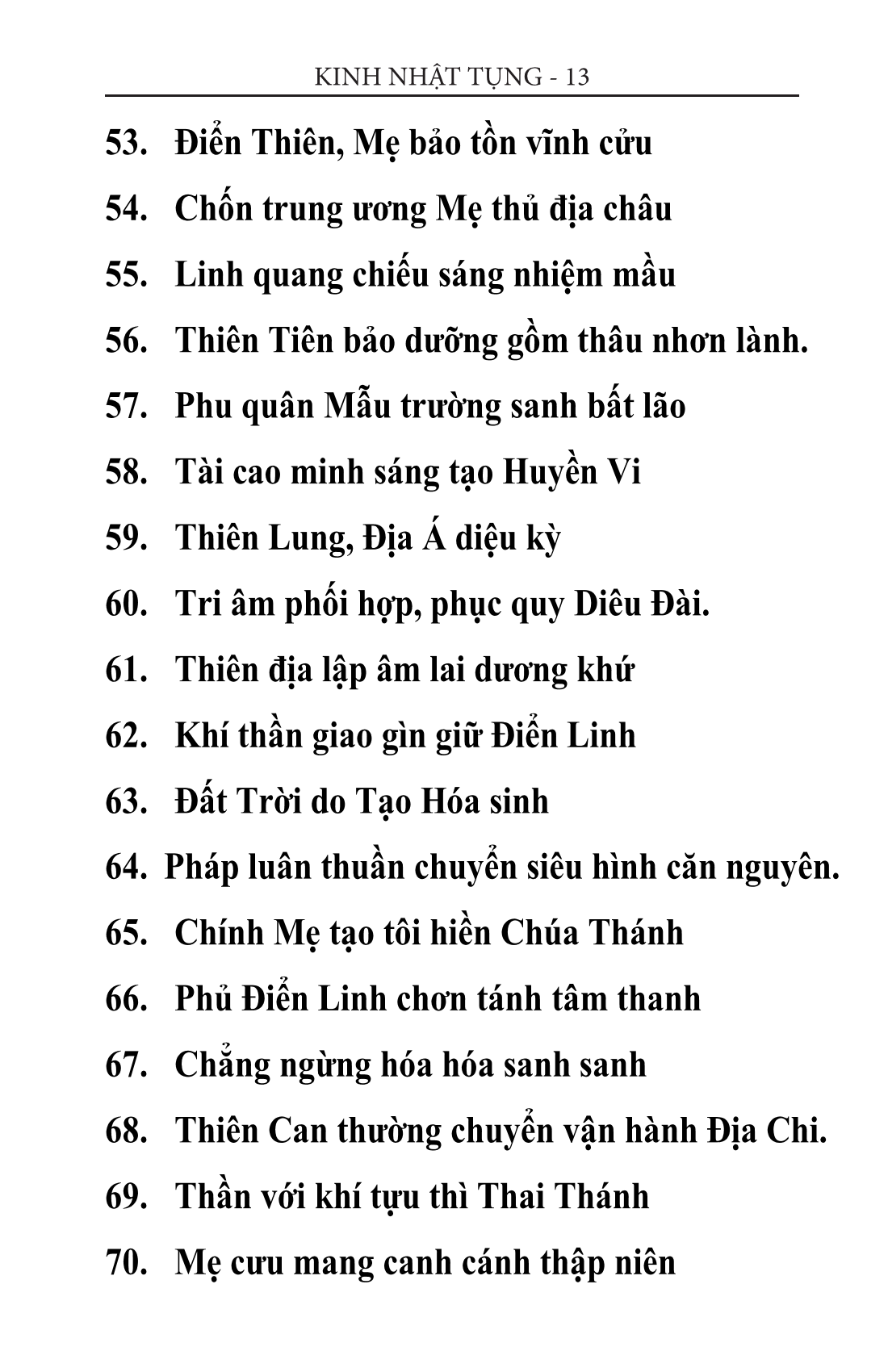 kinh thiên tâm 13