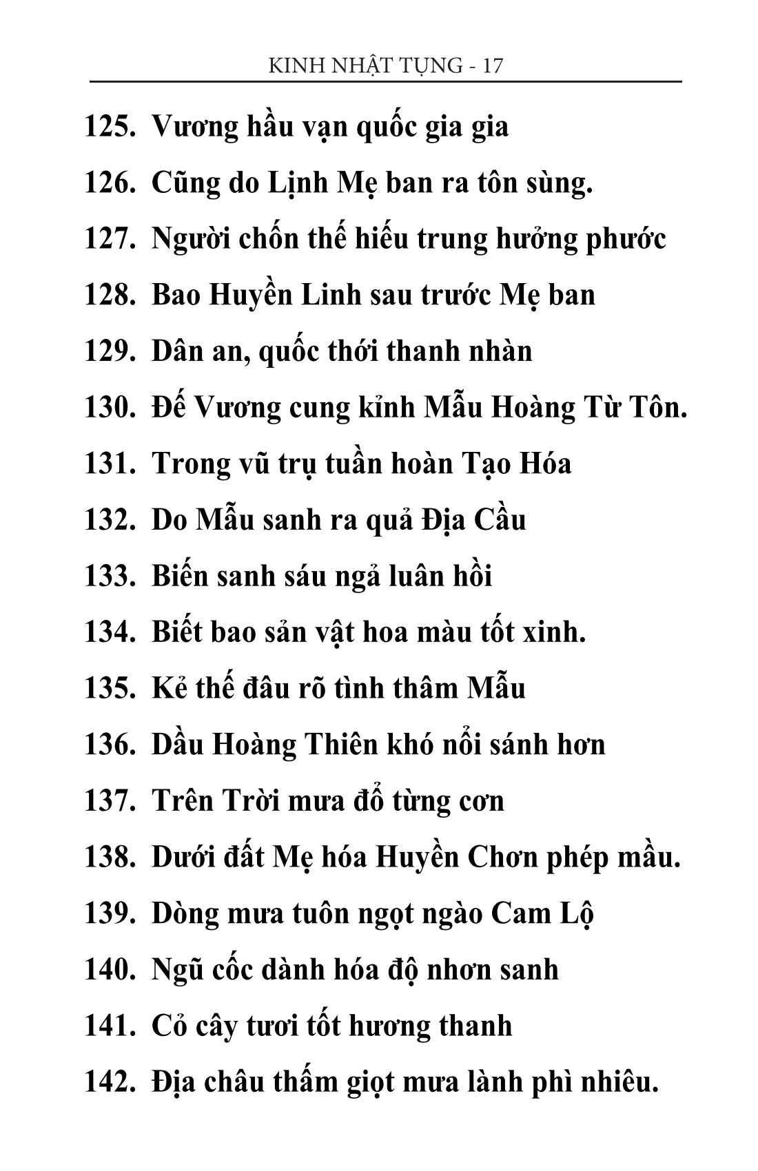 kinh thiên tâm 17