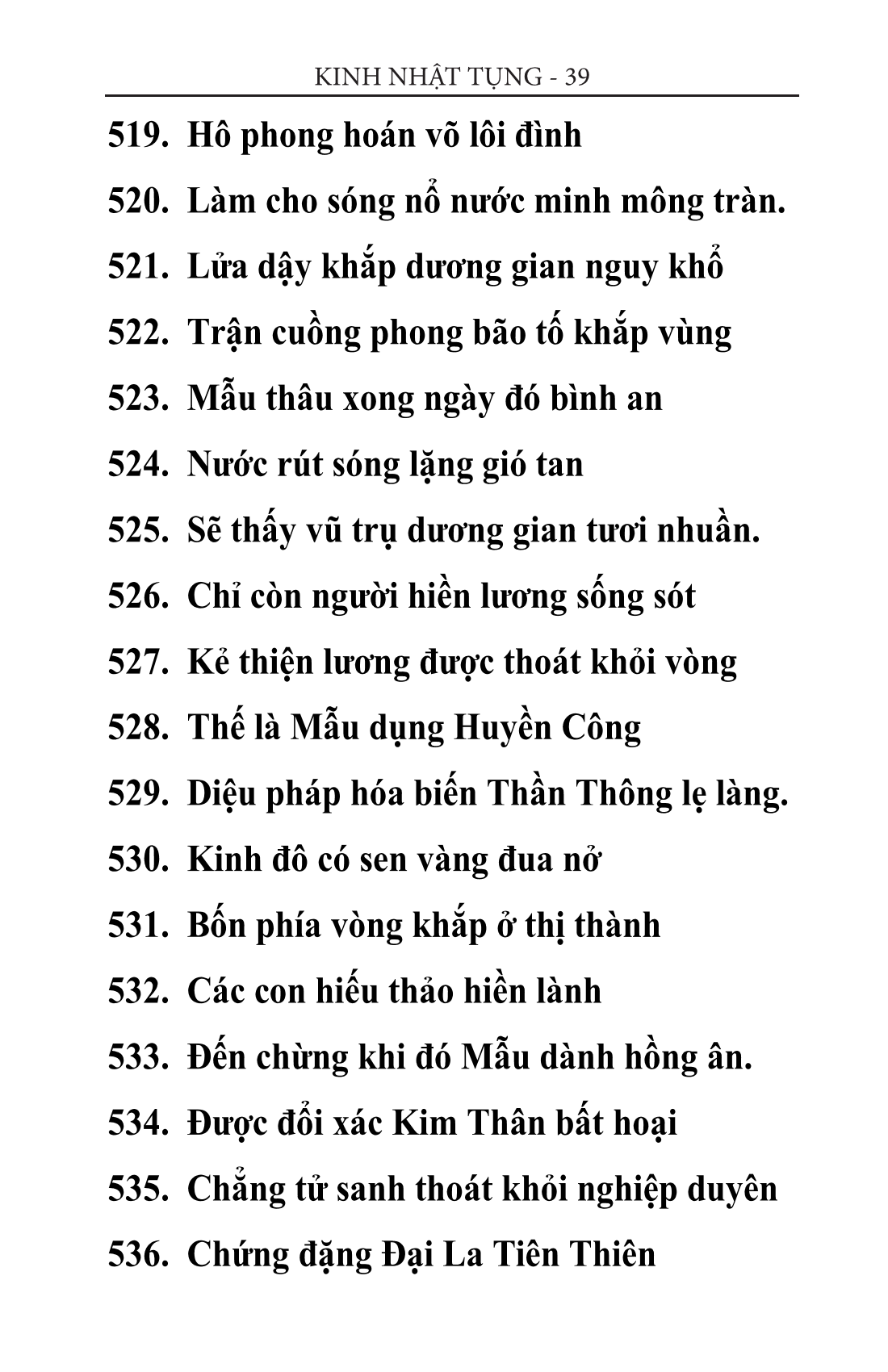 kinh thiên tâm 39